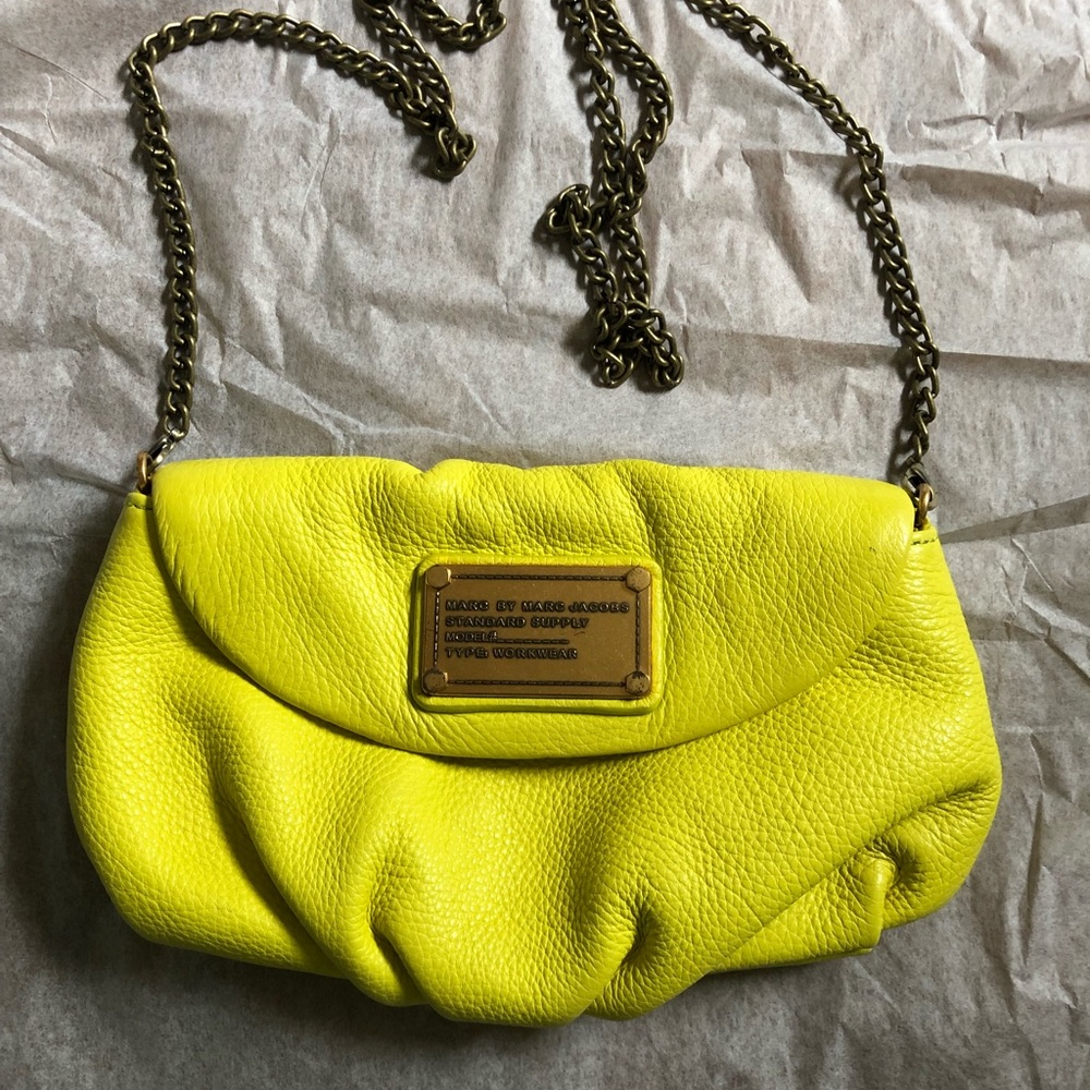 Marc Jacobs Citron Yellow Clutch / Crossbody Bag